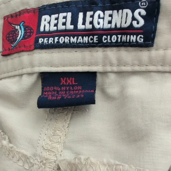 Reel Legends 2 Pair Performance Pants Fishing Convertible Pants XXL 30" Inseam - Picture 6 of 13
